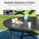 Mirage 5/7-Piece Patio Dining Set with Patterned Round Table & Stylish Rattan Rope Chairs-Phi Villa