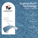 7-Seater Outdoor Metal Wave Sofa Set with Ottomans