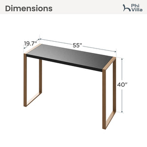 Phi VIlla 40" High-Top Outdoor Bar Table with Stylish 3D Ocean Stone Design
