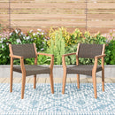 Phi Villa Bucolic Luxurious Wooden  Rattan Chairs