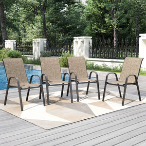 Ease Outdoor Sling Dining Chairs Set of 2/4/6