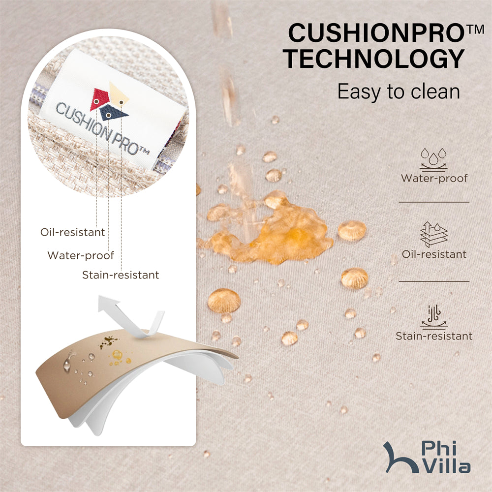 Outdoor dining set with table and rope art chairs by a poolside