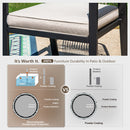 Mirage 7/9-Piece Patio Dining Set with Stylish Rattan Rope Chairs and Expandable Table-Phi Villa