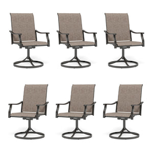 Patio 2-Piece Textliene Fixed Chair for Dining Garden PHI VILLA