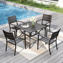 Veranda 4-Seater Outdoor Dining Set with Square Table