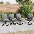 Phi Villa Calabash Patio Dining Chairs-Swivel Chairs & Fixed Chairs