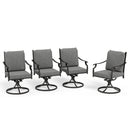 Phi Villa Calabash Patio Dining Chairs-Swivel Chairs & Fixed Chairs