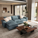 Living Room Modular Sectional Sofa Couch Cloud-like Chenille with Ottoman