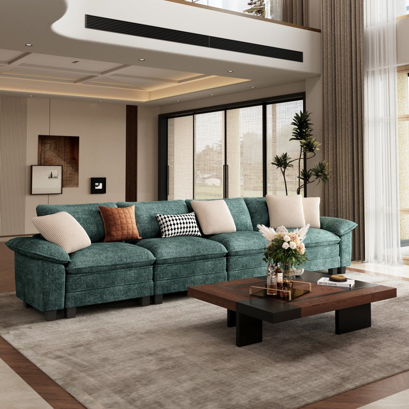 Phi Villa Large Living Room Sofa Couch Chenille