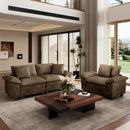 Living Room Sofa Modular Sectional Cloud-like Couch Chenille Large Set