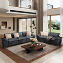 Living Room Sofa Modular Sectional Cloud-like Couch Chenille Large Set