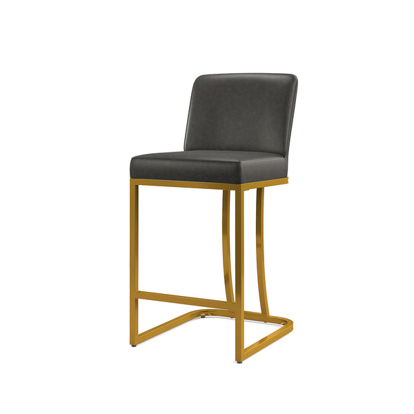 24 Inch Modern PU Leather Counter Stools for Kitchen Island