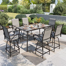 7-Piece Patio Bar Set with 6 Bar Stools for Poolside, Graden PH VILLA
