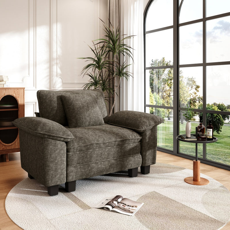 Living Room Chenille Cloud-like Lounge Chair