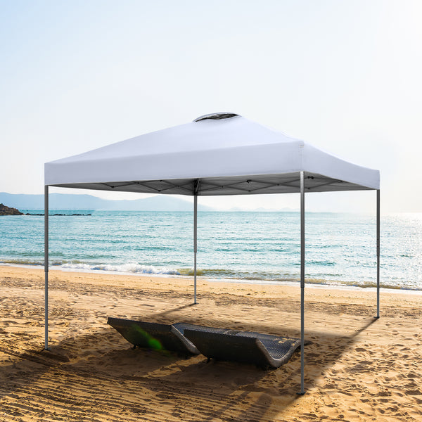 10'x10' Pop Up Portable Canopy Tent with Wheeled Bag