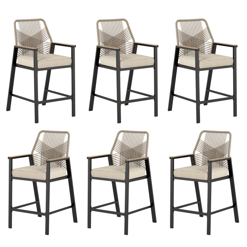 Phi Villa Mirage Rope-art High Bar Stools for Outdoor Pub