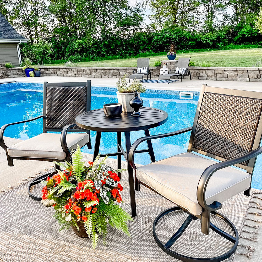 Phi Villa Amazon Fold Up Garden Chairs Phi Villa Sling Back Swivel