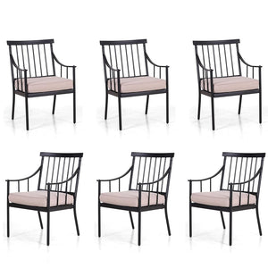 Linea Steel Fixed Chairs for Outdoor Dining