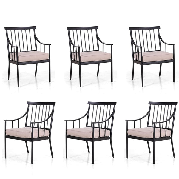 Linea Steel Fixed Chairs for Outdoor Dining