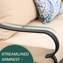 Phi Villa 13-Person Outdoor Patio Furniture Combination Set With Rattan Sofa Set, Dining Set, and Umbrella