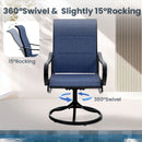 7-Piece Patio Dining Set with Upgraded Padded Textilene Chairs for Deck, Backyard PHI VILLA