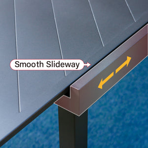 Phi Villa 13-Person Outdoor Patio Furniture Combination Set With Rattan Sofa Set, Dining Set, and Square Umbrella