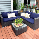 Cheap Patio Wicker Sectional Sofa Set on Clearance Sale