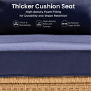 4-Seater Budget-Friendly Bohemian Wicker and Wood Garden Sofa Set