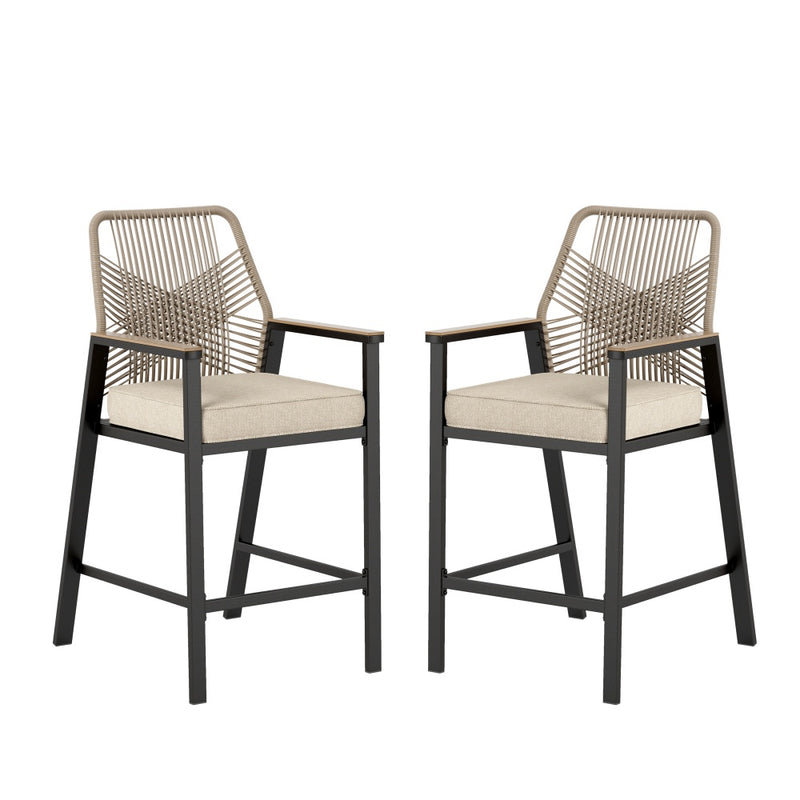Phi Villa Mirage Rope-art High Bar Stools for Outdoor Pub