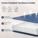 9-Piece Patio Dining Set with 60" Square Table and Textilene Swivel Chairs- Phi Villa