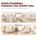 Phi Villa 104" Deluxe Indoor Modular Cloud Sectional Couch Assembly-free Ready-to-use Sofa