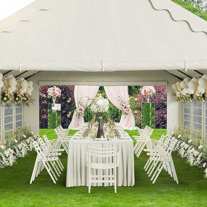 Phi Villa Heavy Duty Party Tent Wedding Event Shelter with Removable Sidewalls
