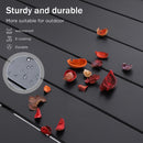 Phi Villa 7-Piece Patio Dining Set of Stylish Steel Chairs and Steel Rectangle Table