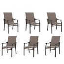 Patio 2-Piece Textliene Fixed Chair for Dining Garden PHI VILLA