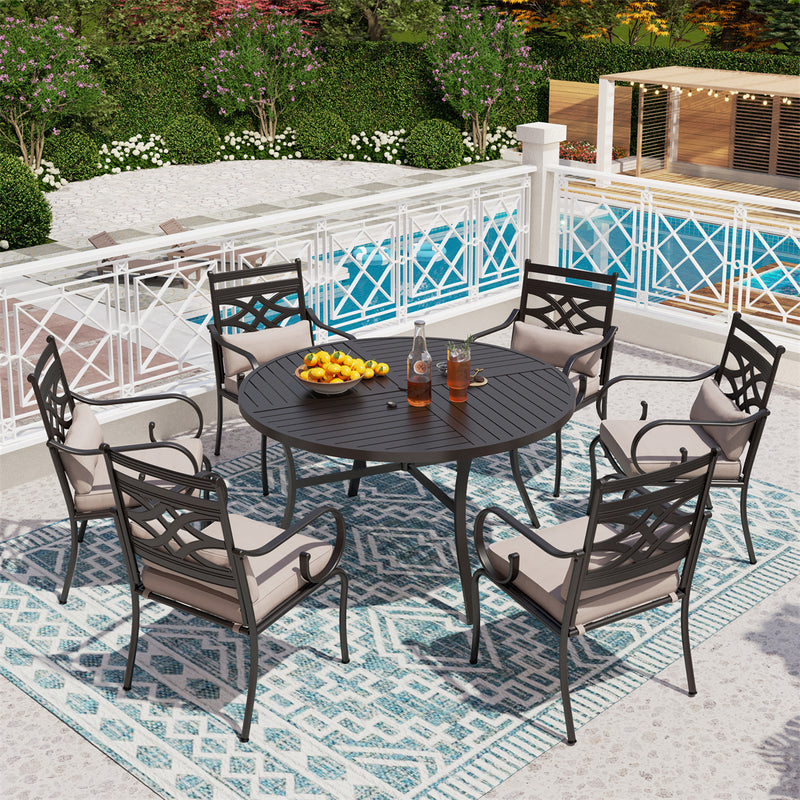 Outdoor Patio Conversation Sets MF Studio Outdoor Patio Dining Set