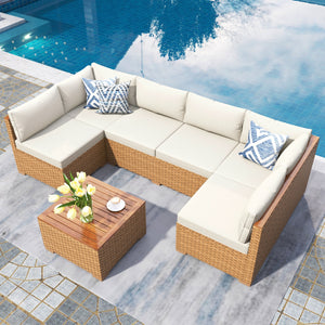 4-Seater Affordable All Weather Wicker Sofa Set