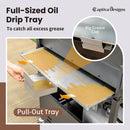 Patio Propane Grill BBQ with 4 x 8000 BTU Burners and 10,000 Side Burner-Captiva Designs