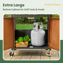 Patio Propane Grill BBQ with 4 x 8000 BTU Burners and 10,000 Side Burner-Captiva Designs