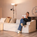 Phi Villa 104" Deluxe Indoor Modular Cloud Sectional Couch Assembly-free Ready-to-use Sofa