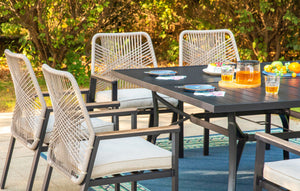 Mirage Rattan Rope Patio Dining Chairs-Phi Villa