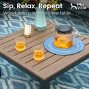 6-Seater Patio Couch Modern Sectional Sofa With Cushions