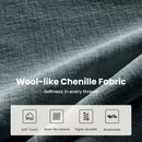 Living Room Sofa Modular Sectional Cloud-like Couch Teal Chenille Large Set