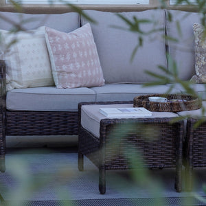 7-Seater Garden Vintage All-Weather Swivel Rattan Sofa Sets