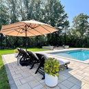 PHI VILLA 15ft 11-Color Double-Sided Patio Extra Large Twin Umbrella