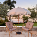 7ft Patio Beach Tassel Umbrella UPF 50+ With Carry Bag