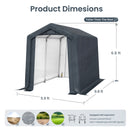 Multi-Sized PE Carport and Storage Tent