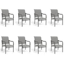 Patio Textilene Dining Chairs Set for Lawn, Front Porch PHI VILLA
