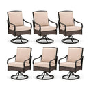 Outdoor Rattan Swivel Dining Chairs for Graden, Balcony PHI VILLA