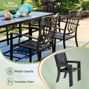 7-Piece Stackable Patio Dining Set for Balcony, Deck PHI VILLA