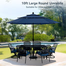 PHI VILLA 10ft 3 Tier Auto-tilt Patio Umbrella Outdoor Double Vented Umbrella